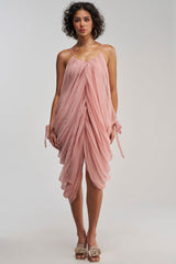 VIVA LA VIDA MESH DRESS IN MAUVE