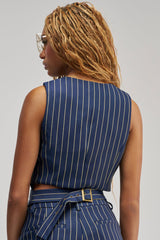 SUNDAY PINSTRIPE VEST