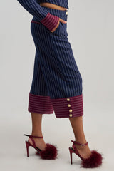 NEVER BETTER PINSTRIPE TROUSER