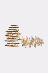 HEAT WAVES RING AND BRACELET SET IN GOLD