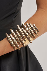 HEAT WAVES RING AND BRACELET SET IN GOLD