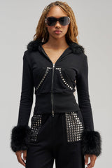 BLESSED ZIP UP SWEATSHIRT