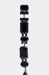 THE DRAMA BLACK STONE DANGLE EARRING