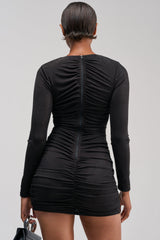 GIRLS NIGHT OUT MINI DRESS IN BLACK