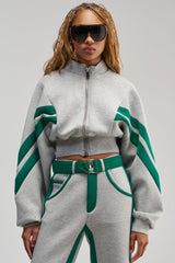 SPORT MODE SCUBA BOMBER IN GREY