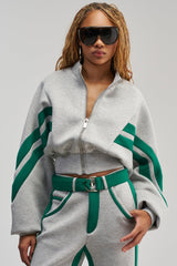 SPORT MODE SCUBA BOMBER IN GREY
