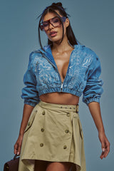 I SPY DENIM BOMBER