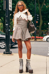 STYLE AND GRACE MINI DRESS IN PLAID