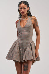 STYLE AND GRACE MINI DRESS IN PLAID