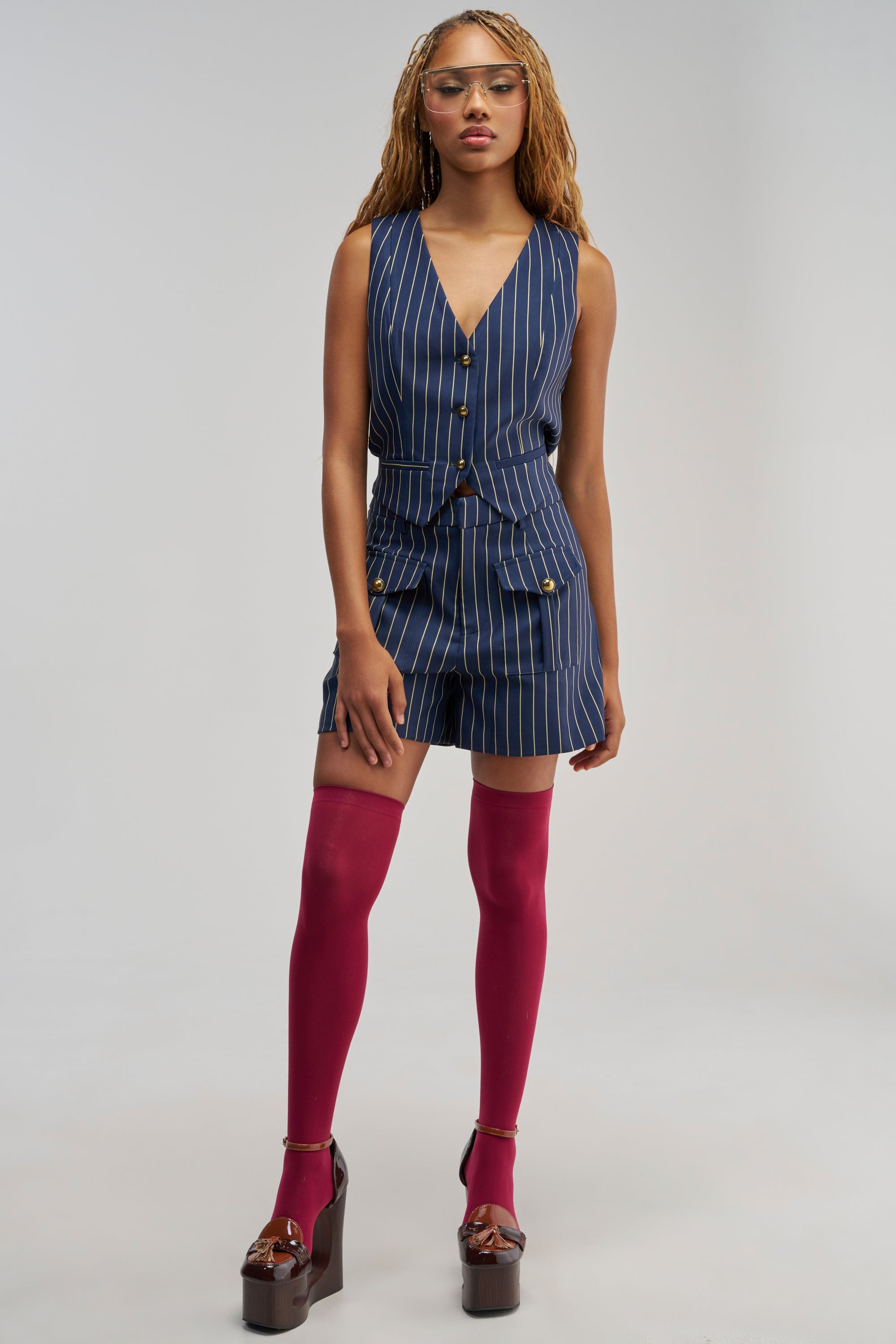 SUNDAY PINSTRIPE SHORTS