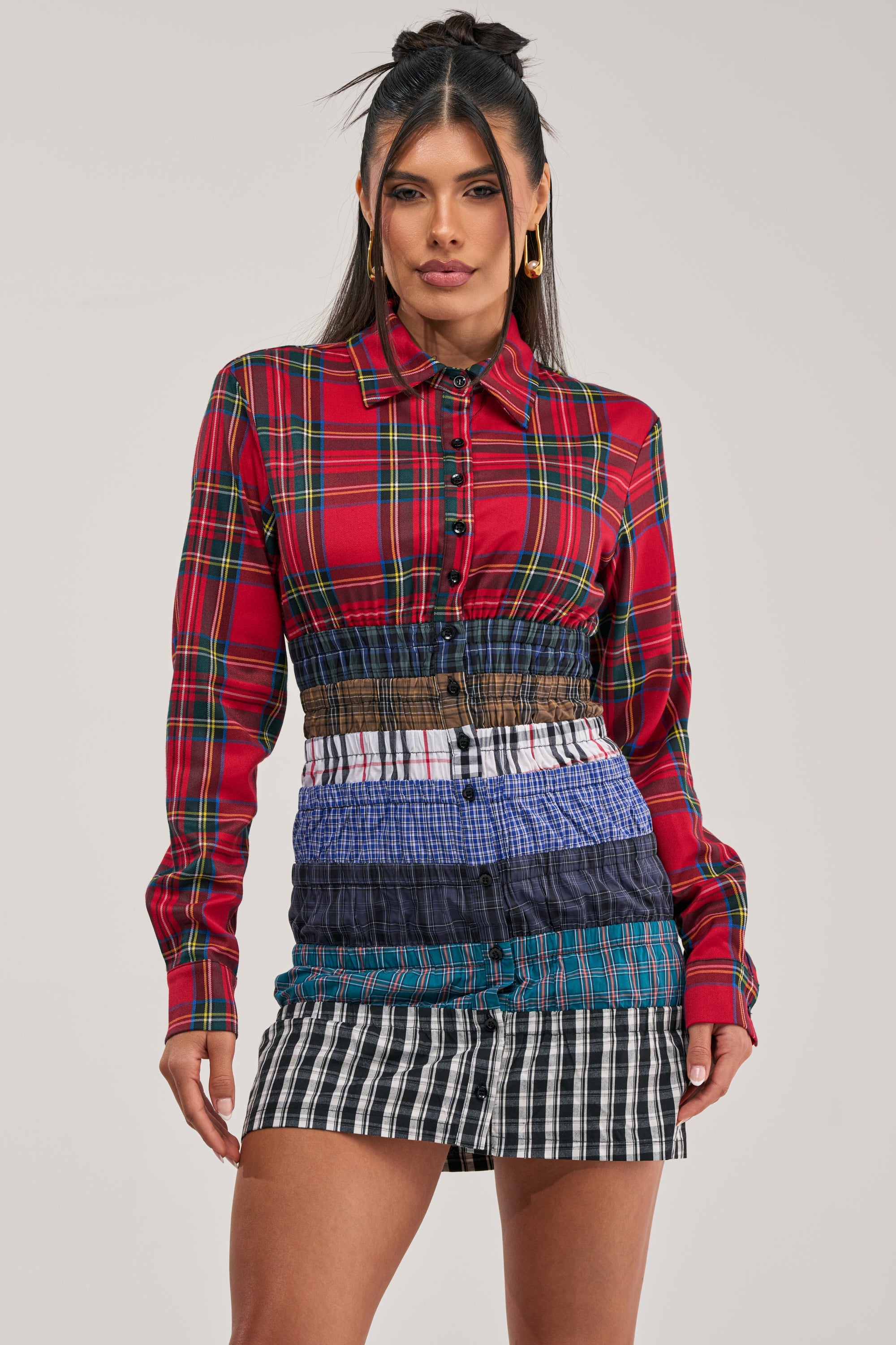 LAYERS TO MY LOVE FLANNEL MINI DRESS