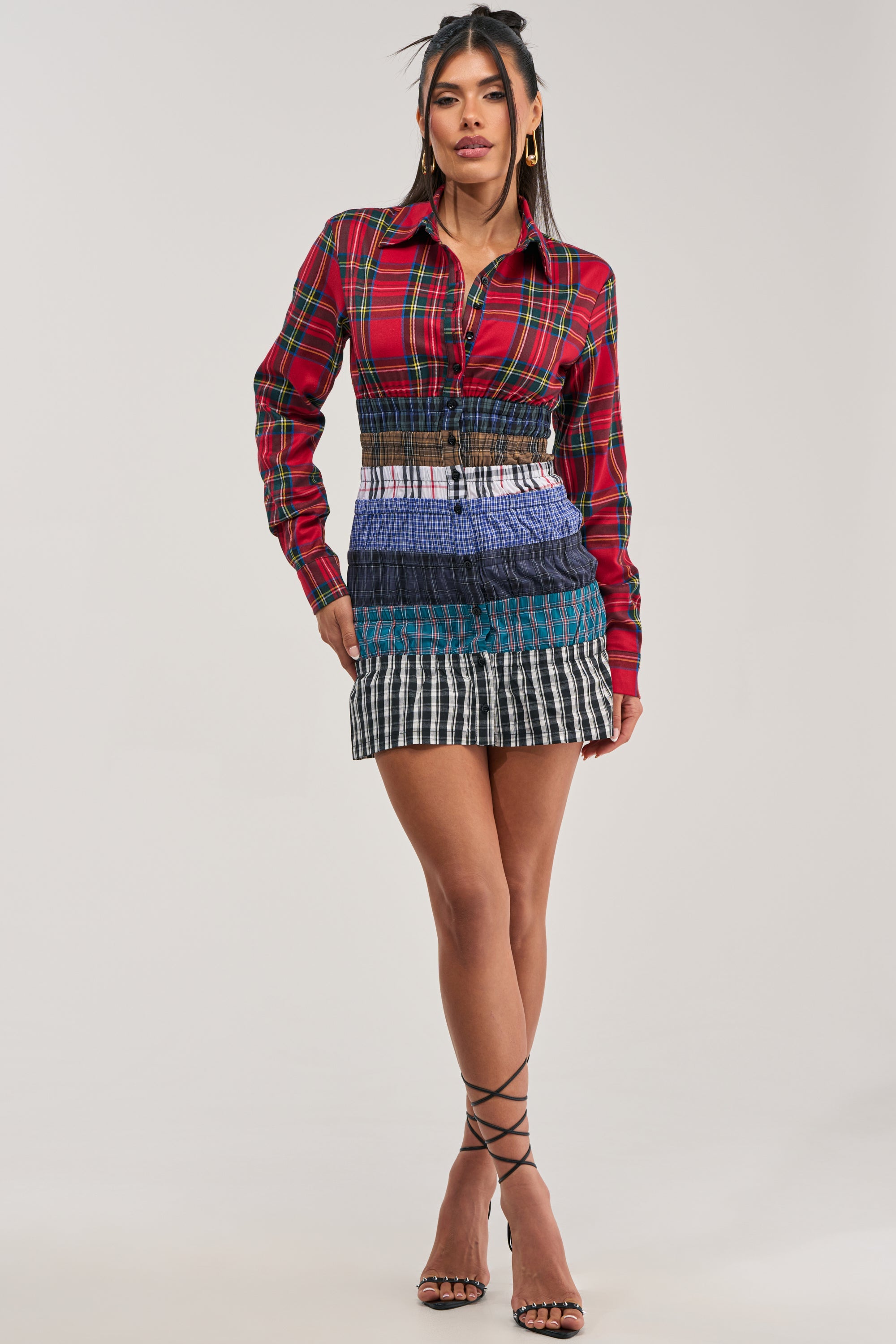 LAYERS TO MY LOVE FLANNEL MINI DRESS