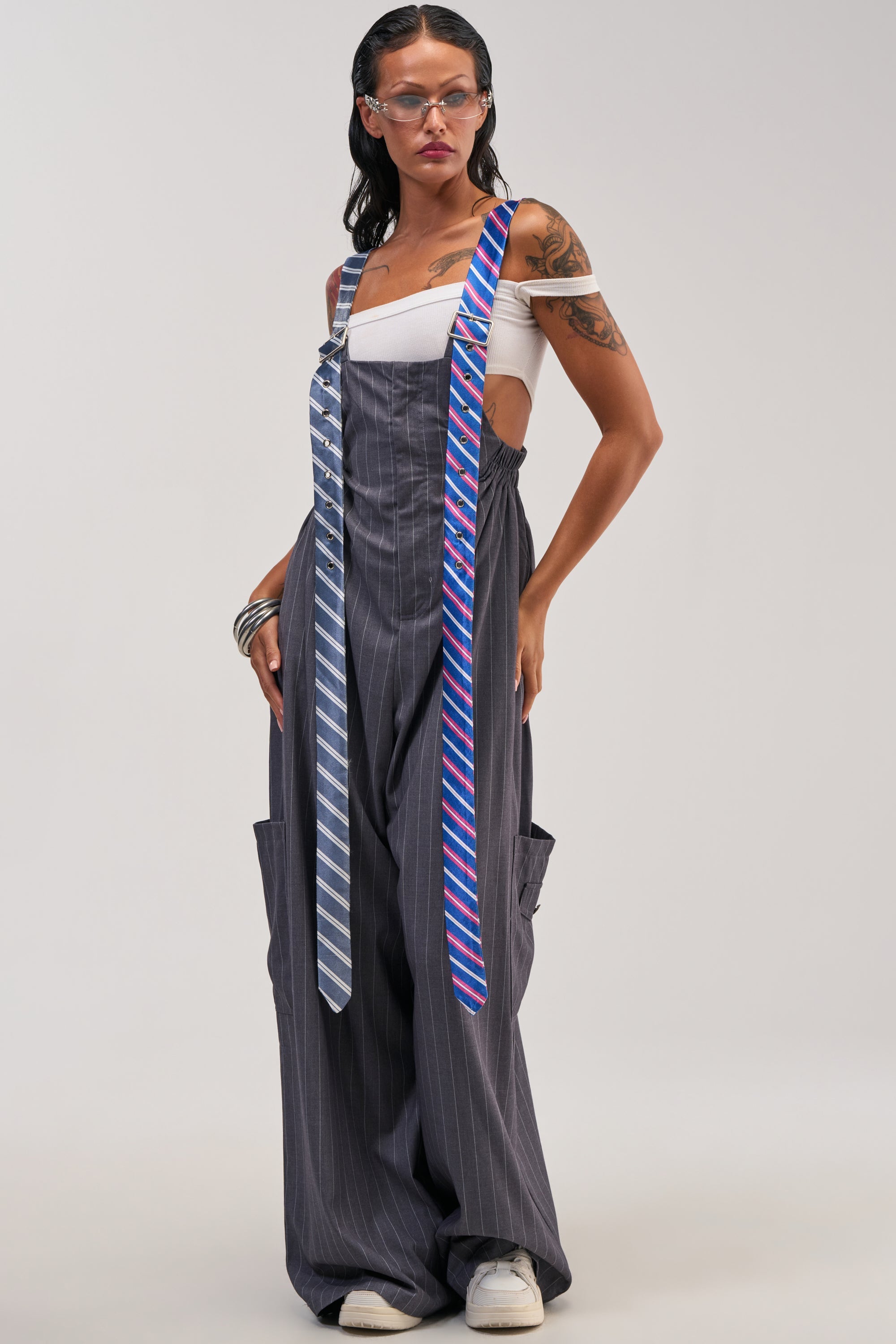 CLASS ACT PINSTRIPE OVERALLS