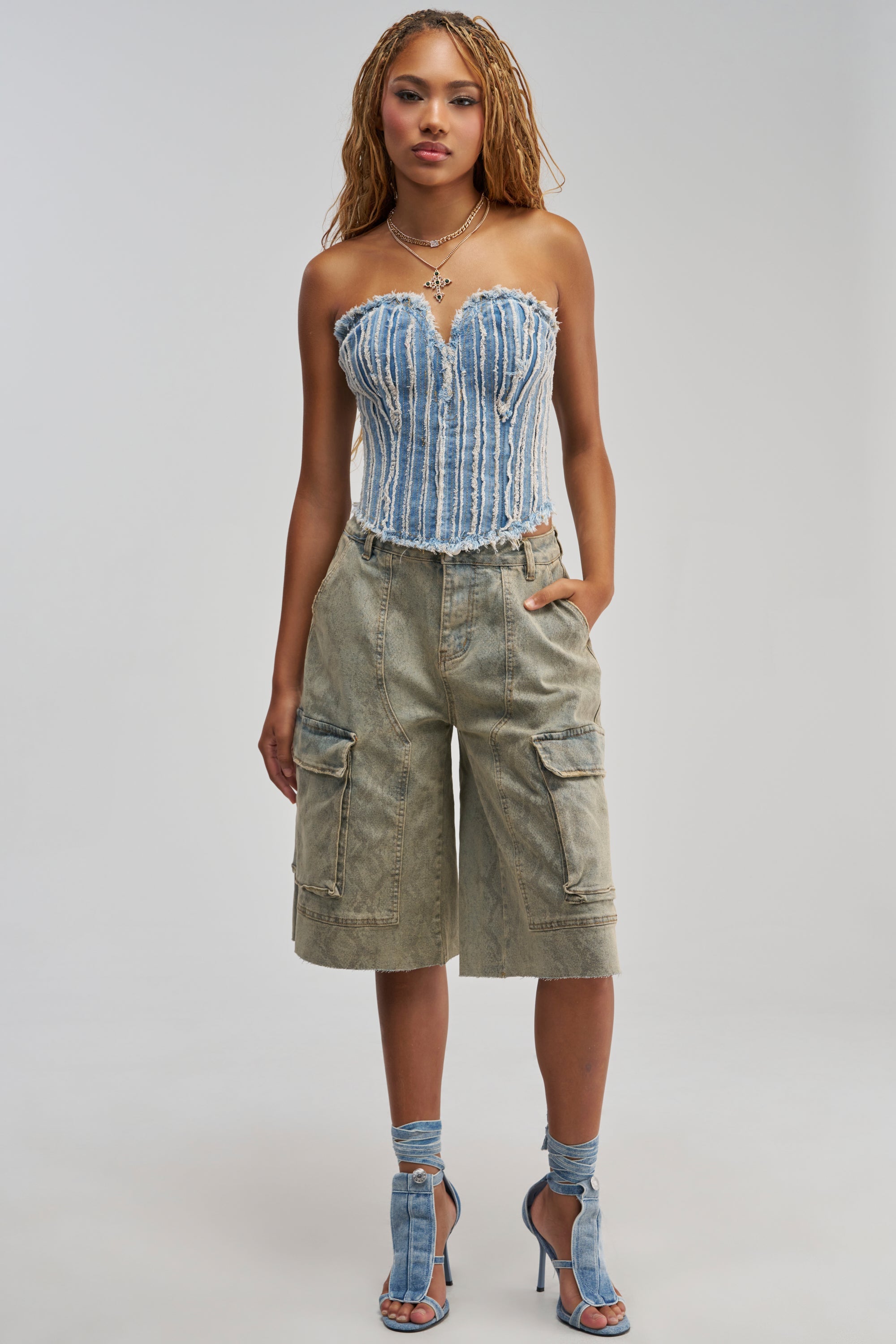 HERE FOR A GOOD TIME CORSET TOP