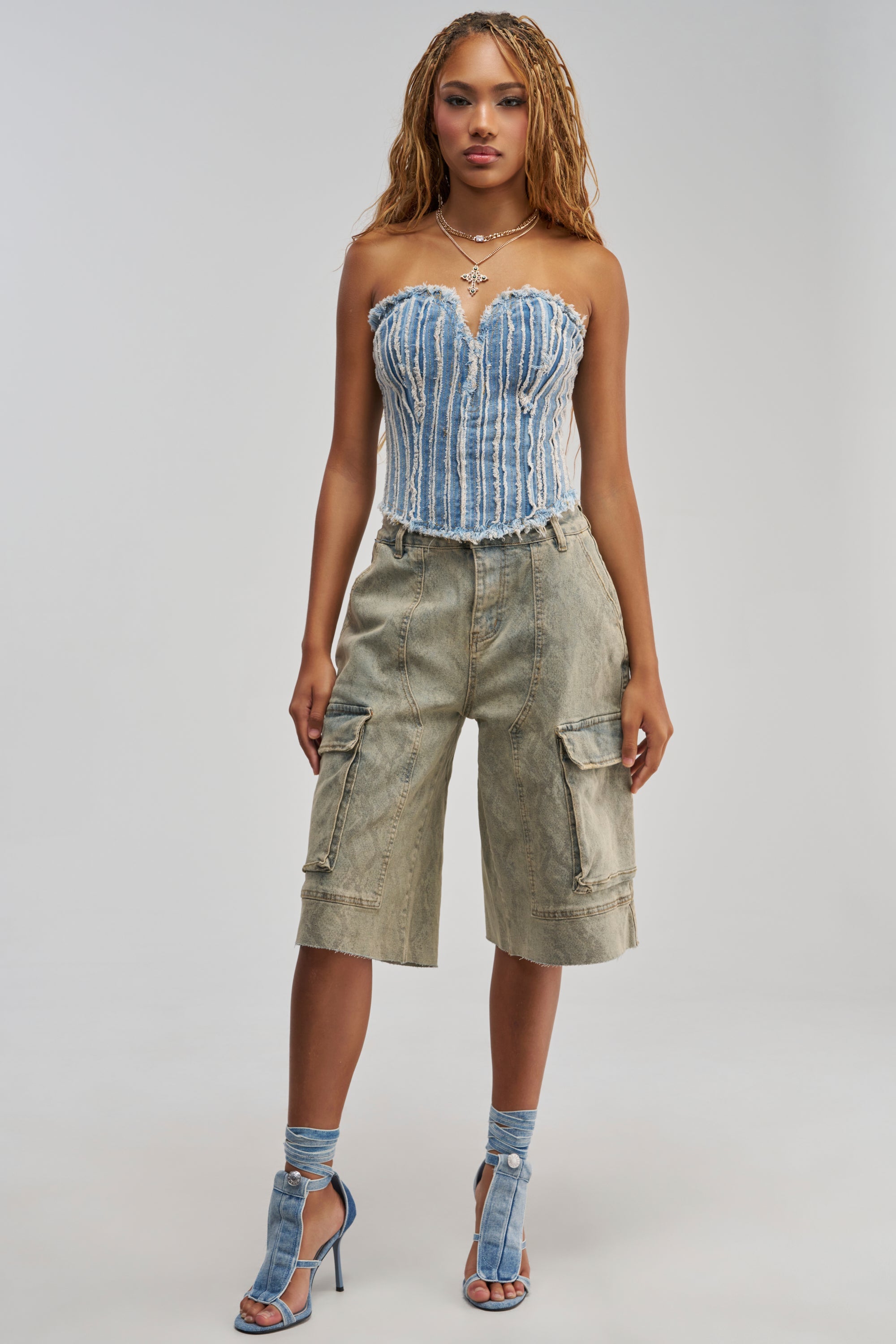 HERE FOR A GOOD TIME CORSET TOP
