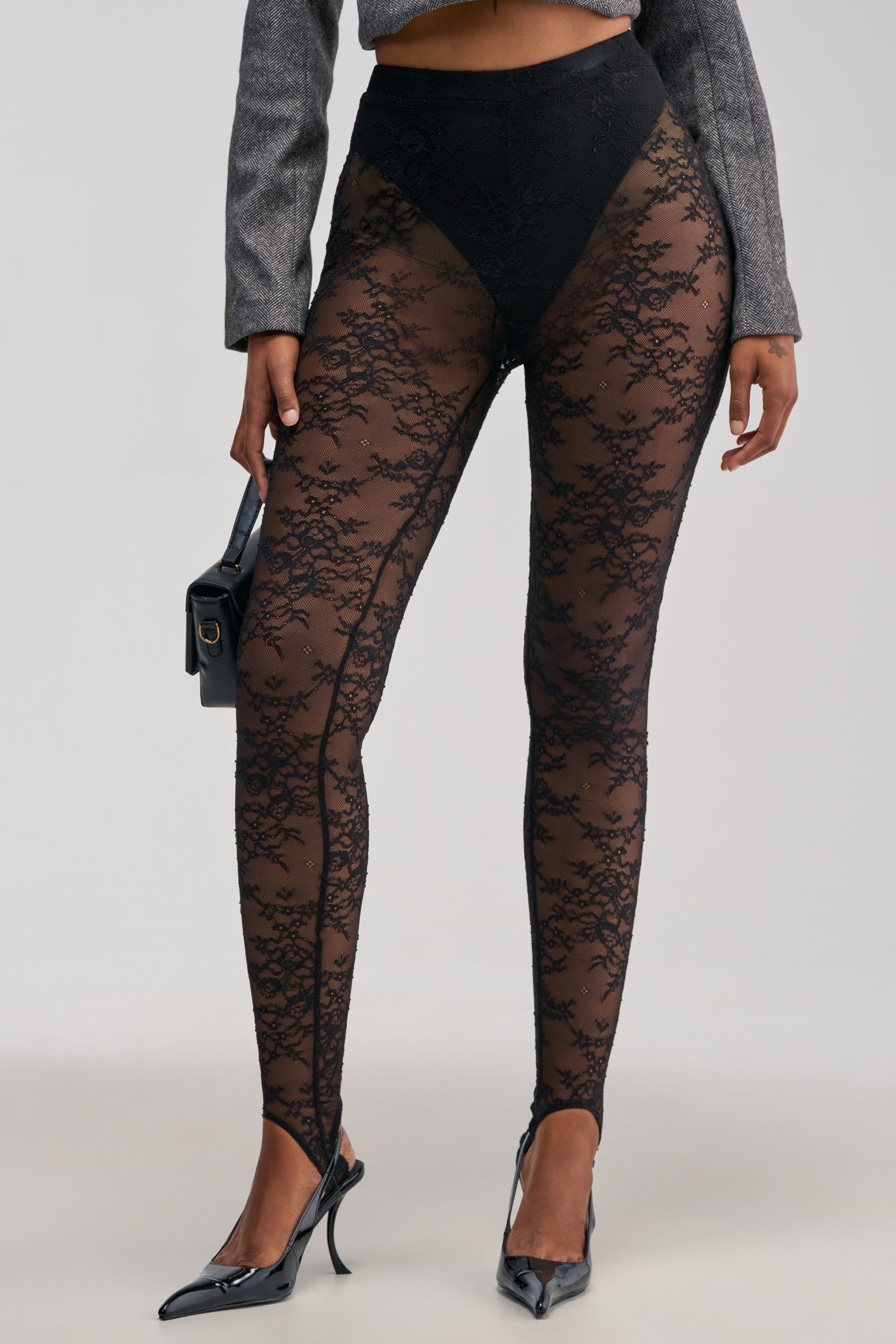 AMELIA LACE STIRRUP LEGGING