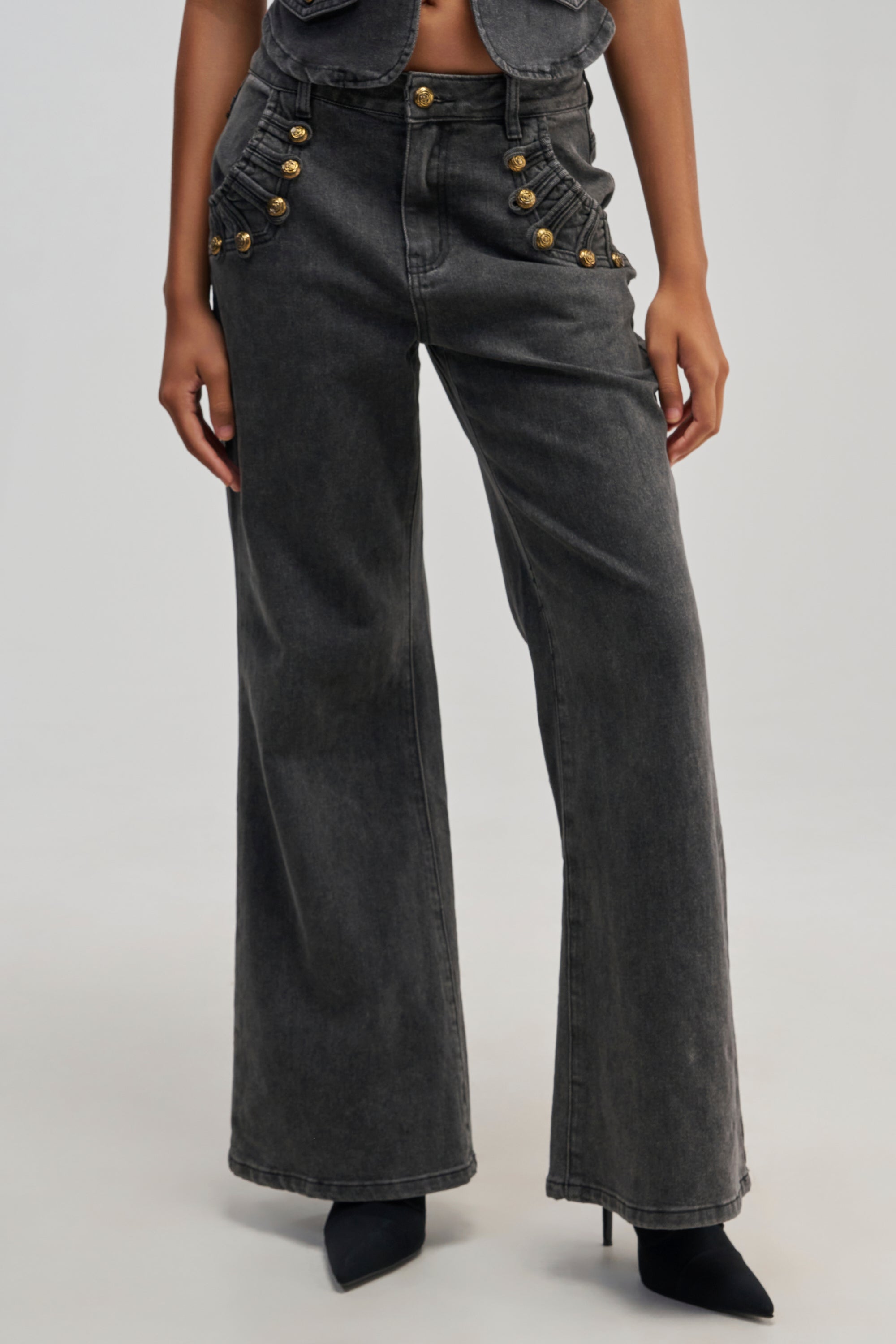 AHEAD OF THE CURVE MILITARY DENIM PANT