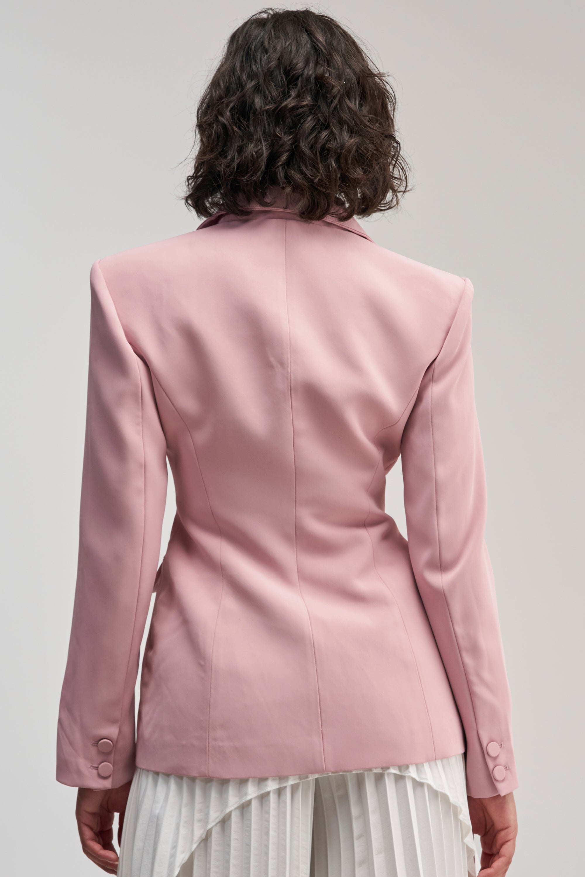 THE BLUEPRINT BLAZER IN MAUVE