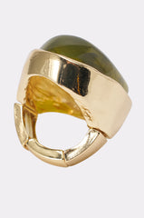 VACATION NIGHTS GREEN STONE RING