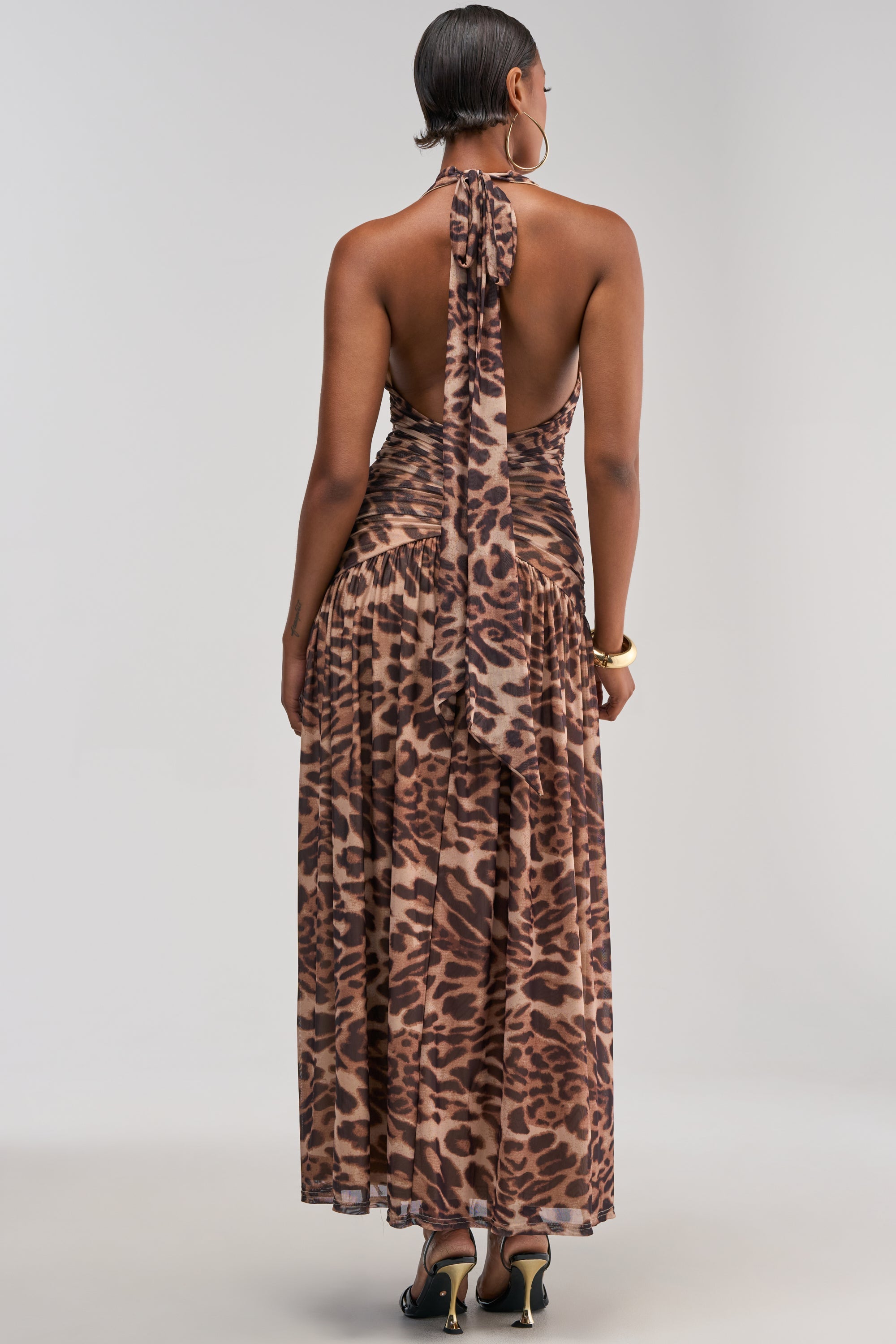SUGAR RUSH MESH MAXI DRESS IN ANIMAL