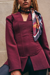 EVERYDAY LUXE CORSET IN BURGUNDY