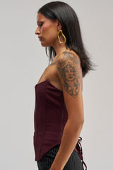 EVERYDAY LUXE CORSET IN BURGUNDY
