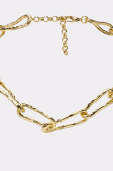 ORGANIC LINK NECKLACE IN GOLD
