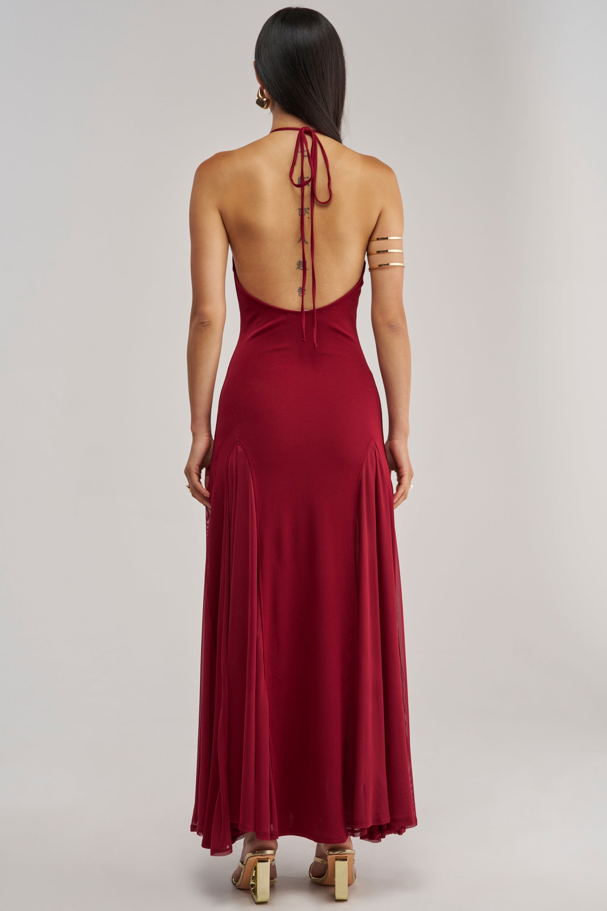 CATCH ME DANCING HIGH NECK MAXI DRESS