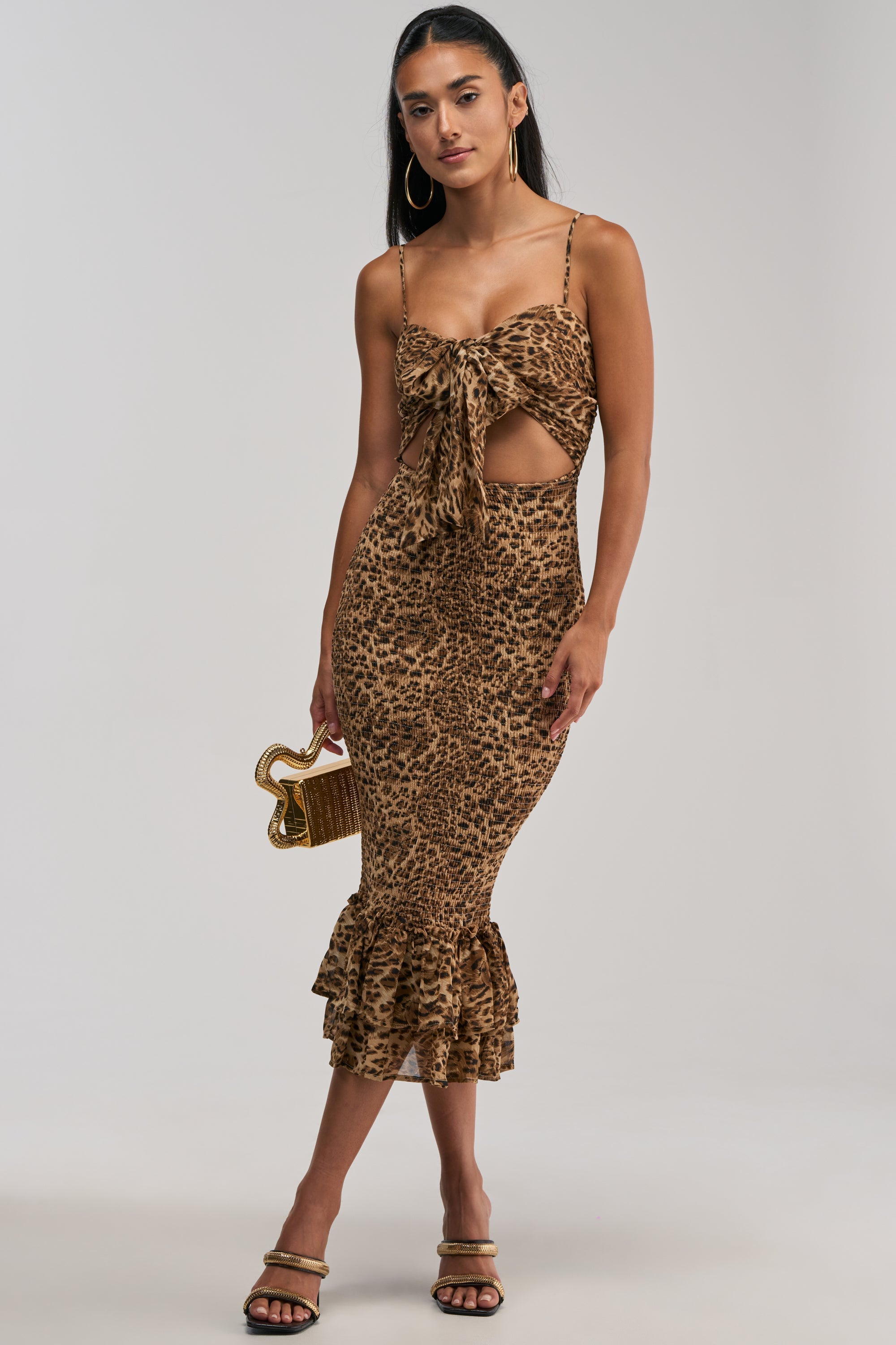 BODY-ODY LEOPARD MIDI DRESS