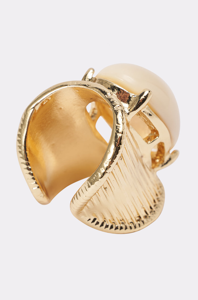 CROWN ENERGY GOLD RING IN WHITE