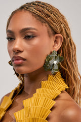 DREAMING BIG OLIVE EARRING