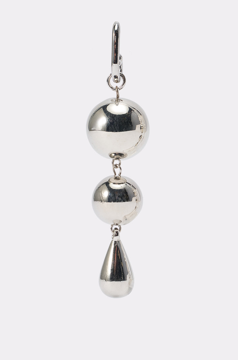CHROME DROP EARRINGS