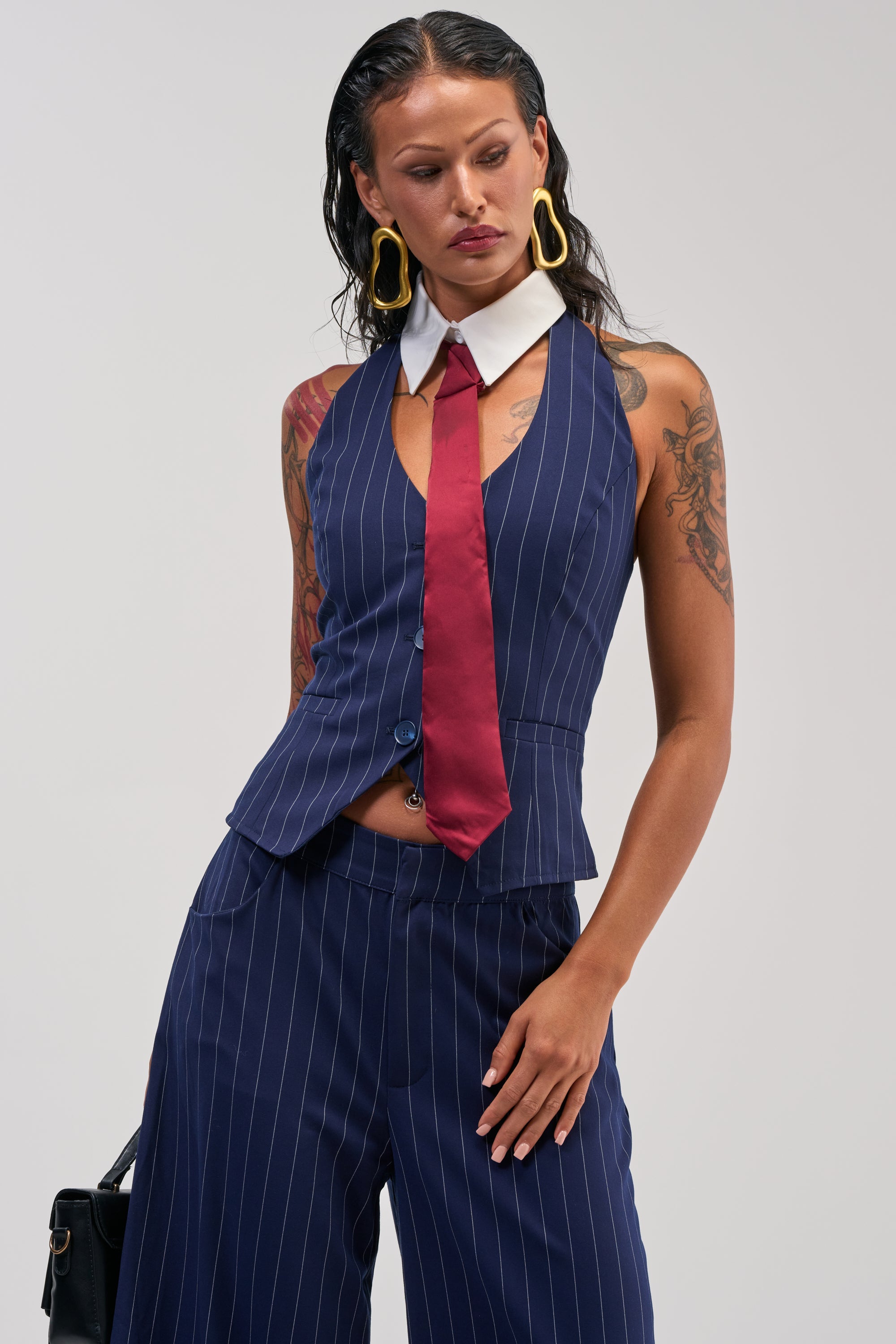 BIG BANK STRIPED VEST