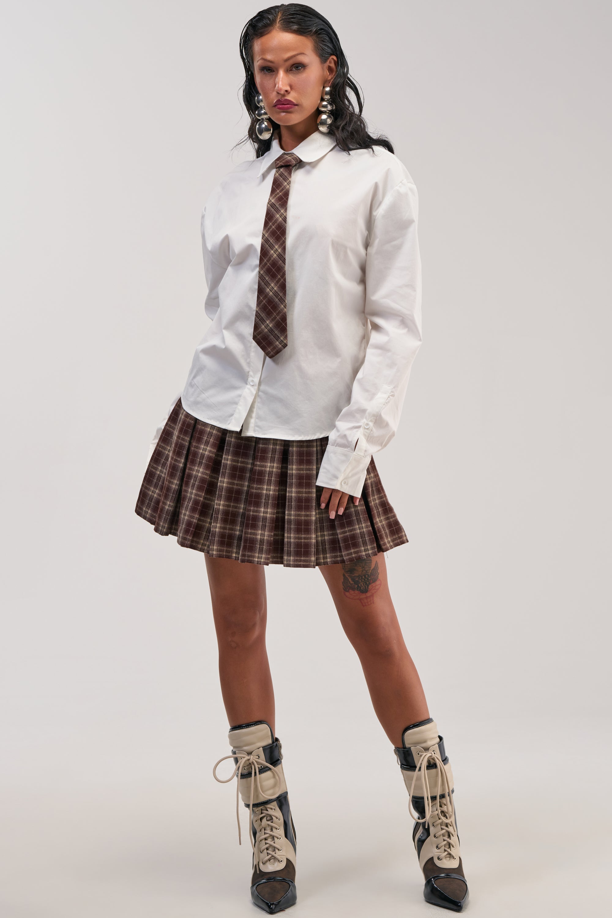 SCHOOL GIRL VIBES MINI SKIRT
