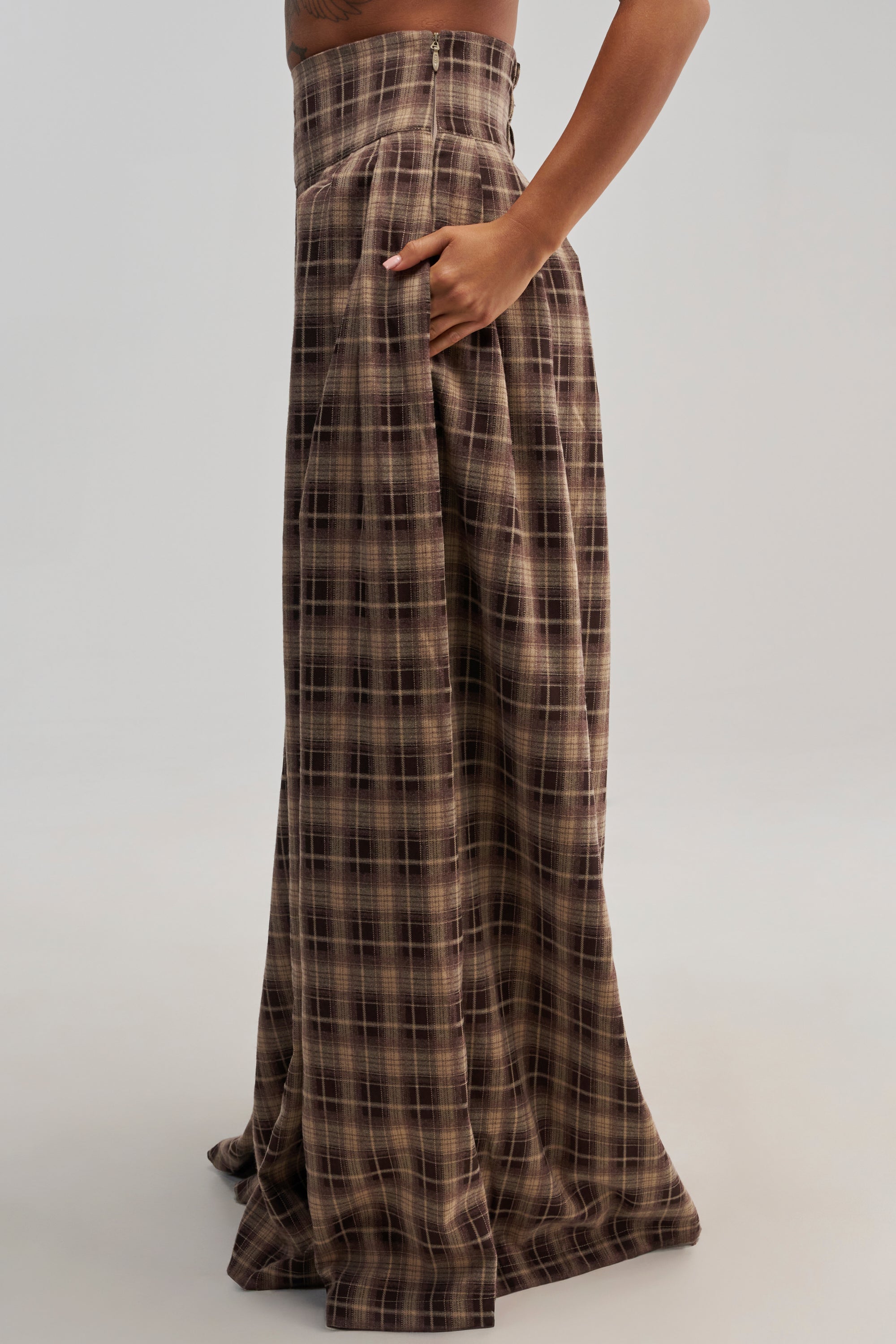 PLAID PRINCESS TROUSER