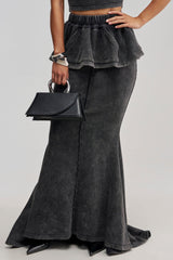 JOCELYN MINERAL WASHED MAXI SKIRT