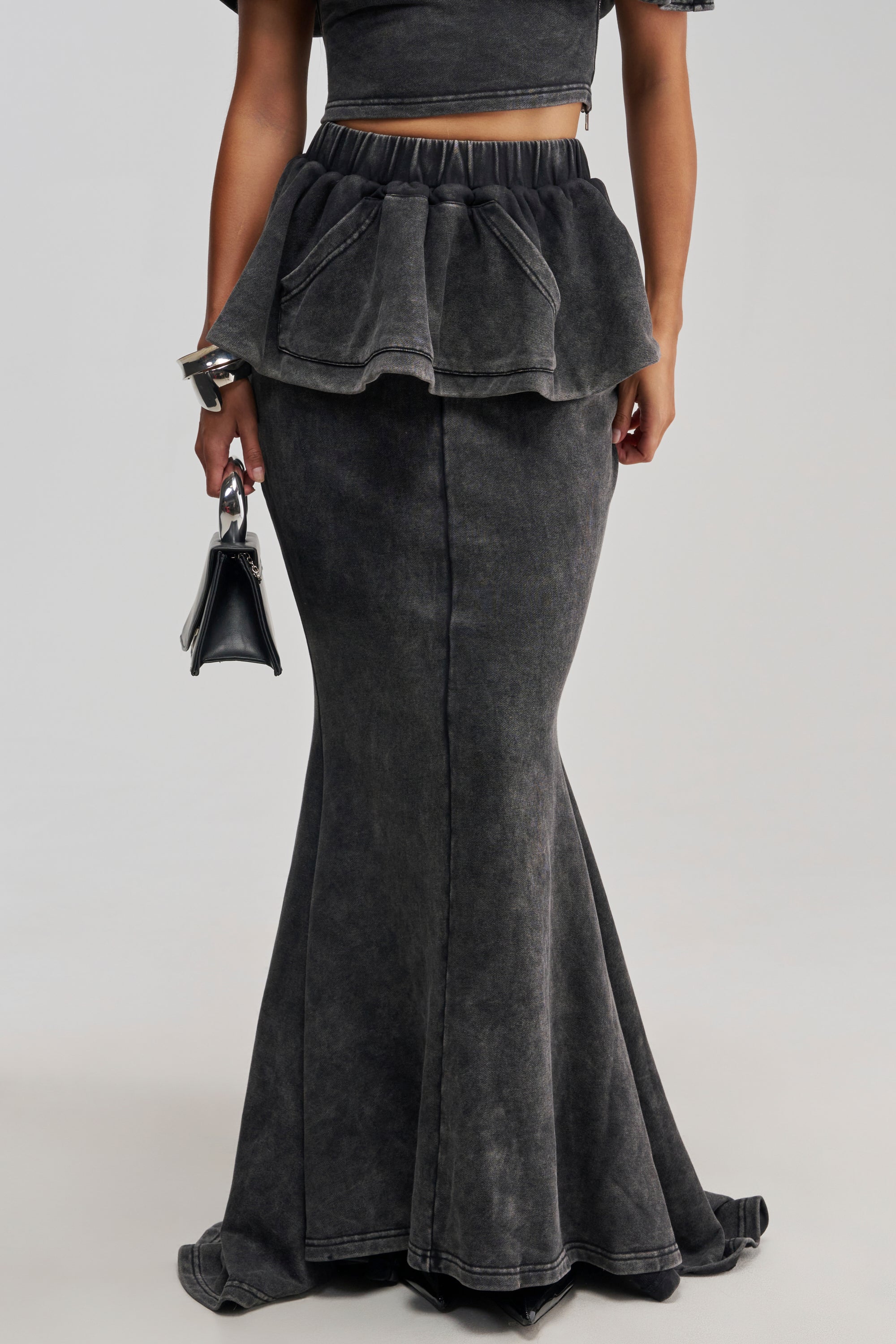 JOCELYN MINERAL WASHED MAXI SKIRT