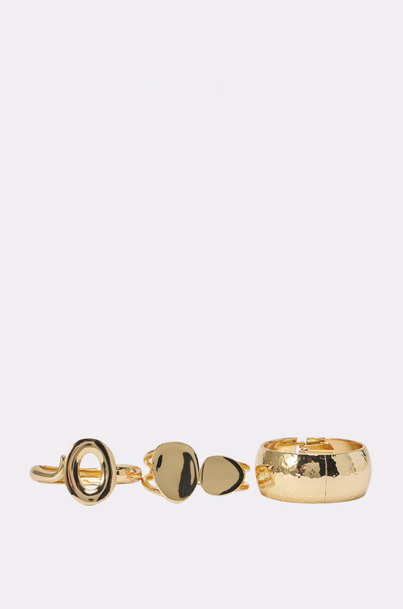 LIQUID GOLD BANGLE STACK