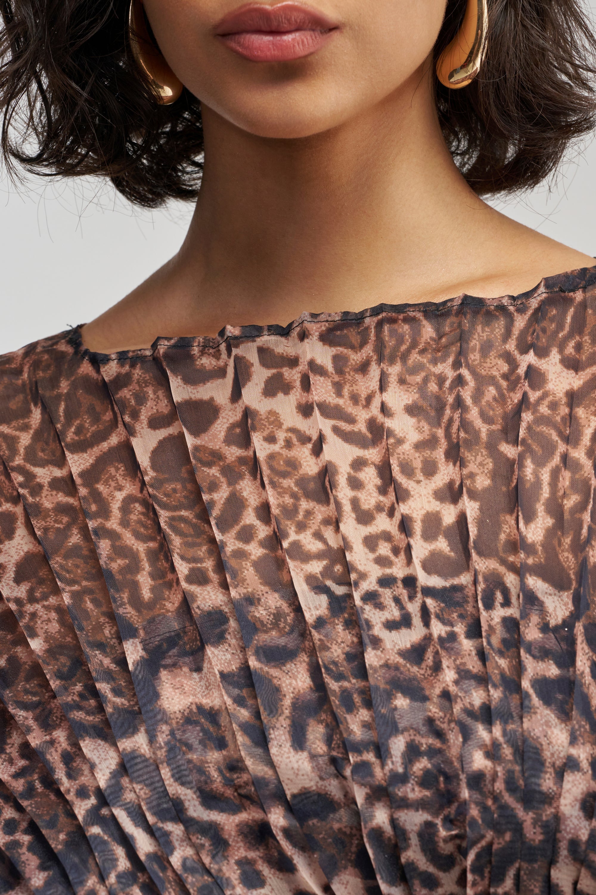 UNTAMED INSTINCT CHIFFON TOP