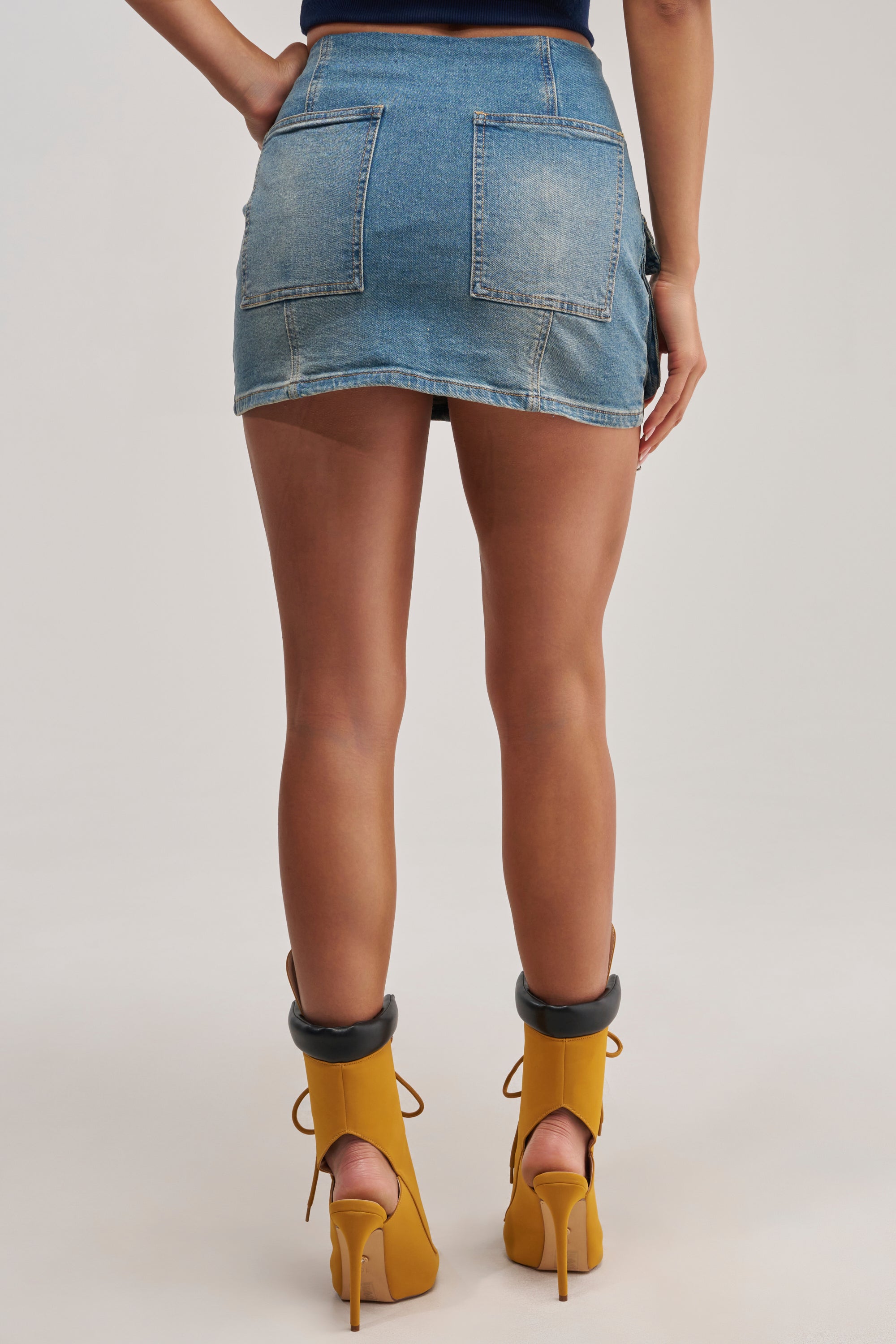 MARY DENIM MINI SKIRT