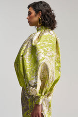 ELECTRIC GARDEN BROCADE TOP