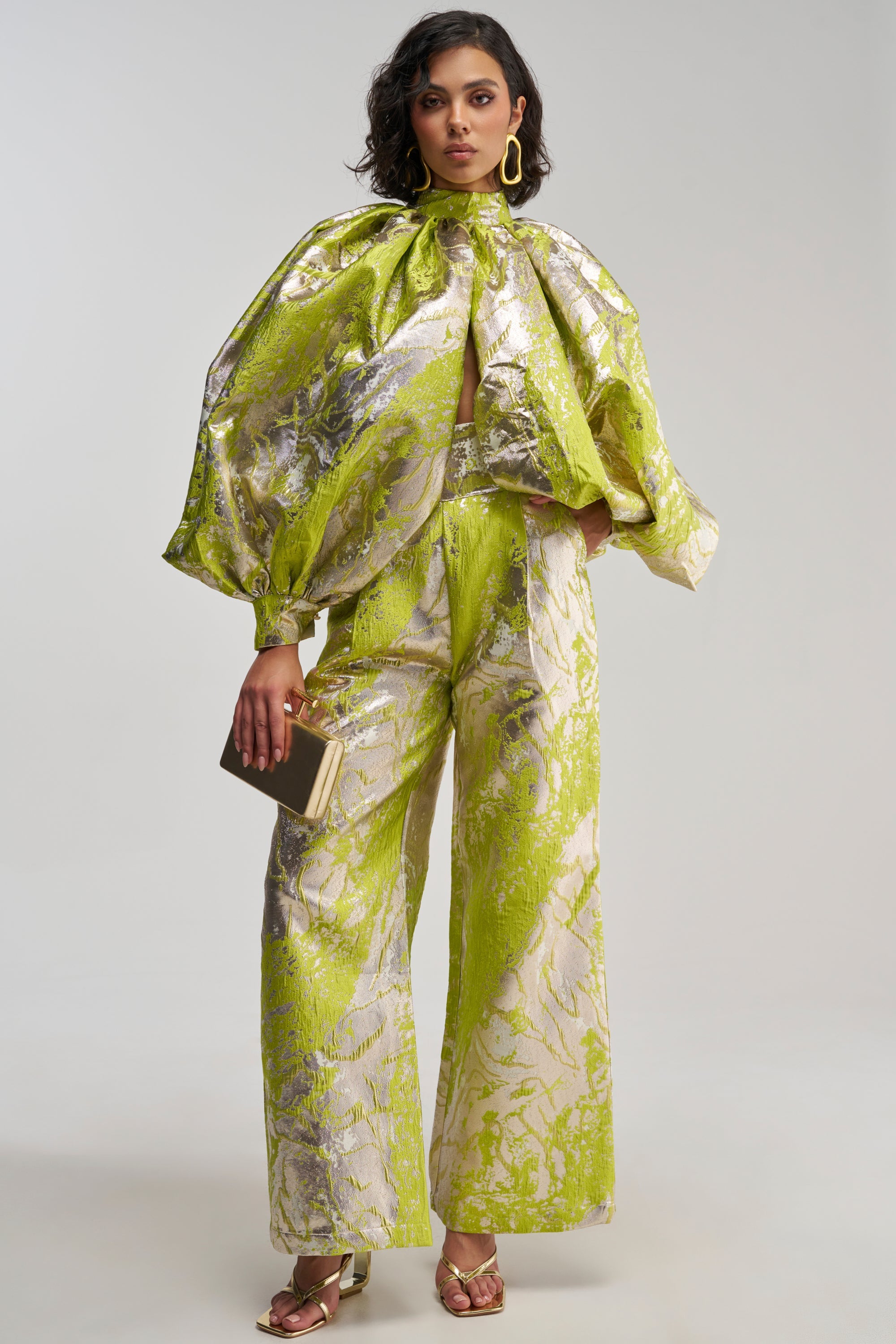 ELECTRIC GARDEN BROCADE TOP