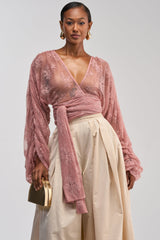 LOCKED IN LOVE LACE BLOUSE