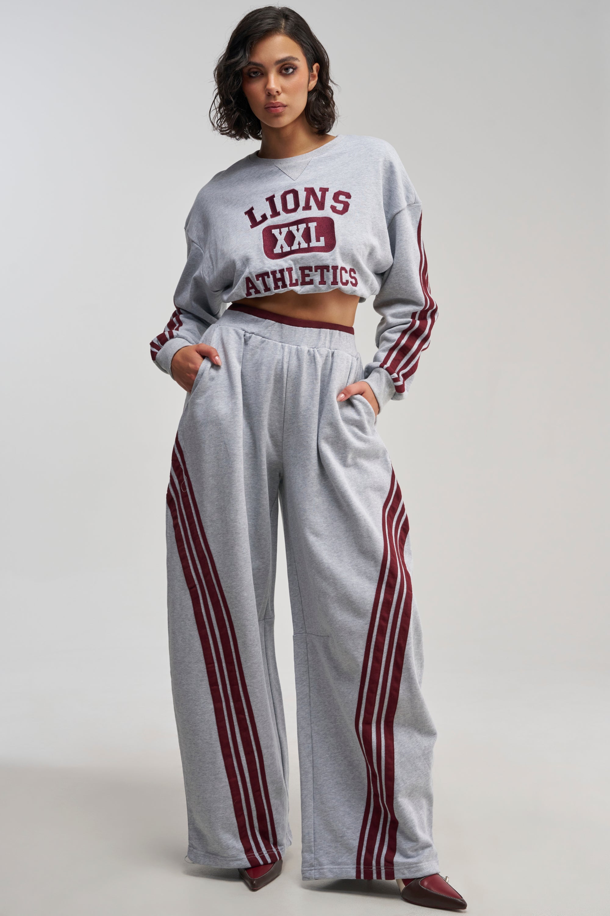VICTORY LANE STRIPED SWEATSHIRT