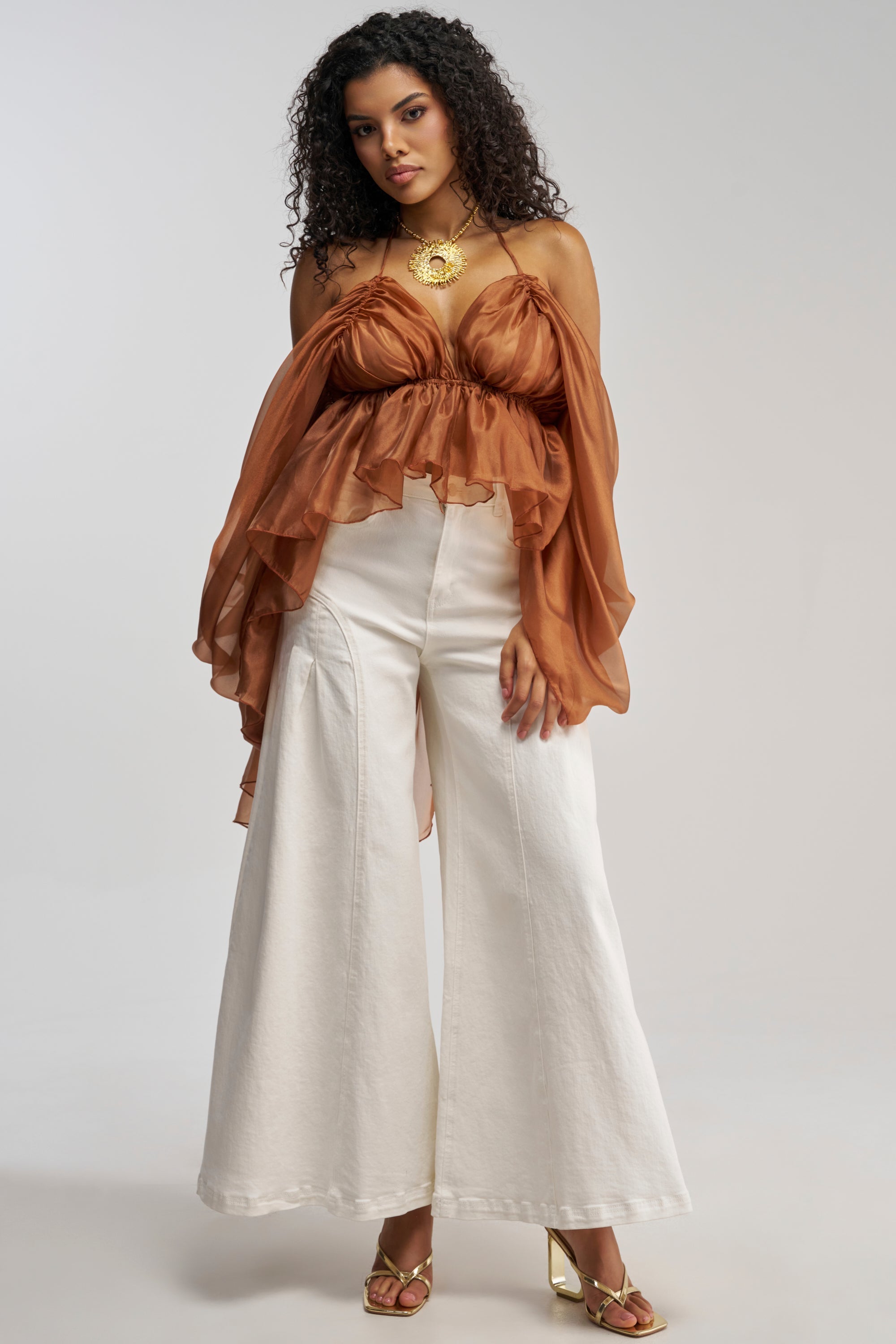 FLY WITH ME CHIFFON BLOUSE