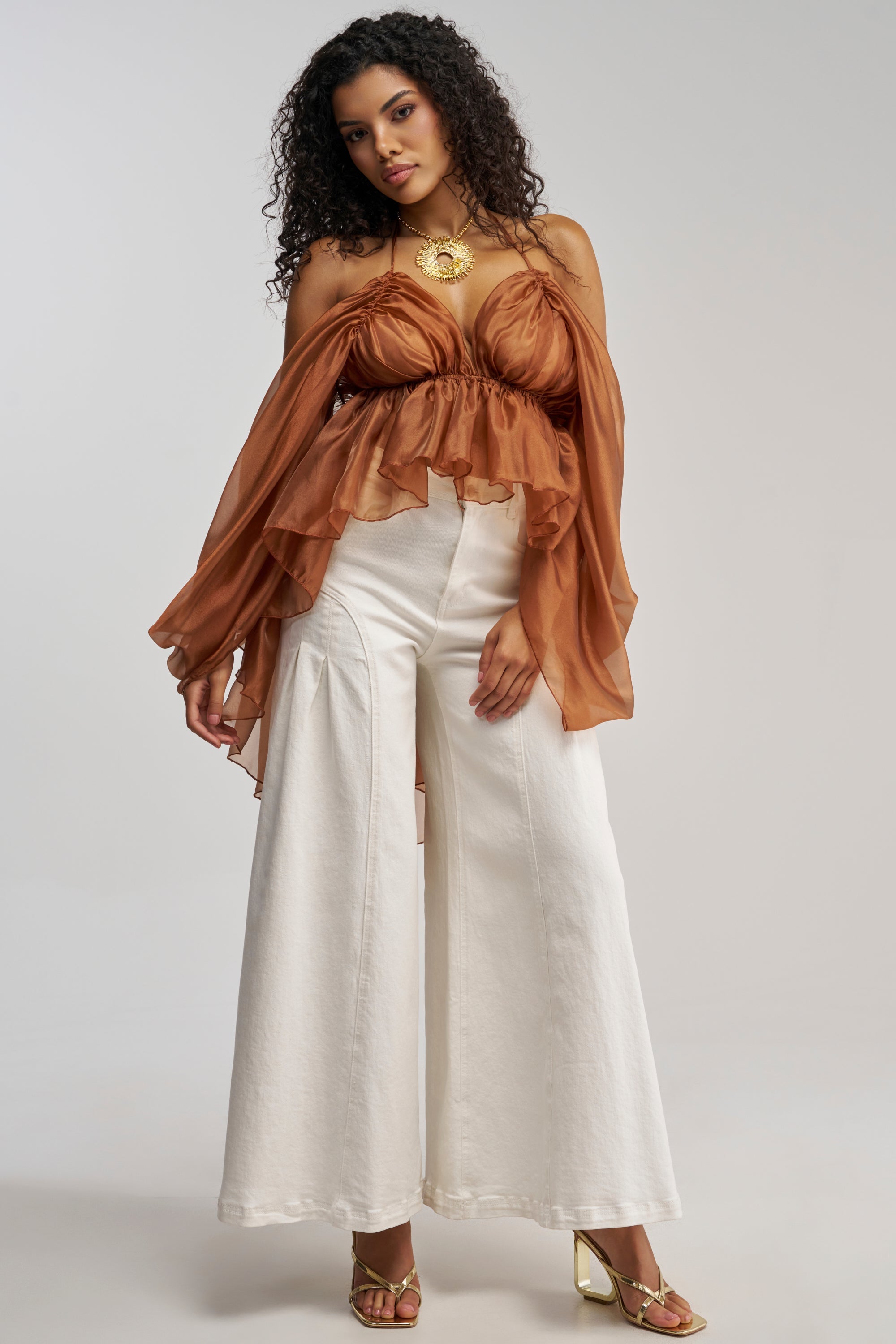FLY WITH ME CHIFFON BLOUSE