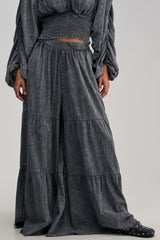 DENIM FOR DAYS PALAZZO PANT IN DARK DENIM