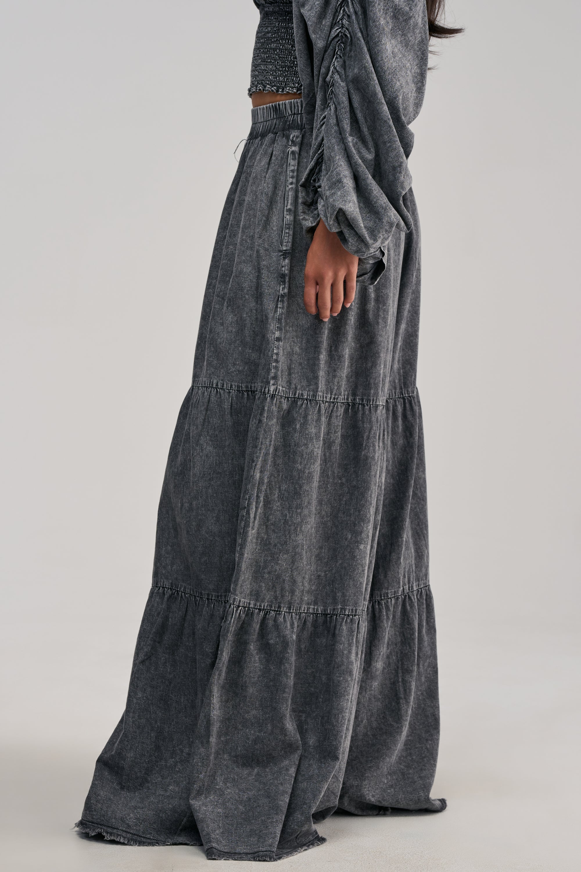 DENIM FOR DAYS PALAZZO PANT IN DARK DENIM