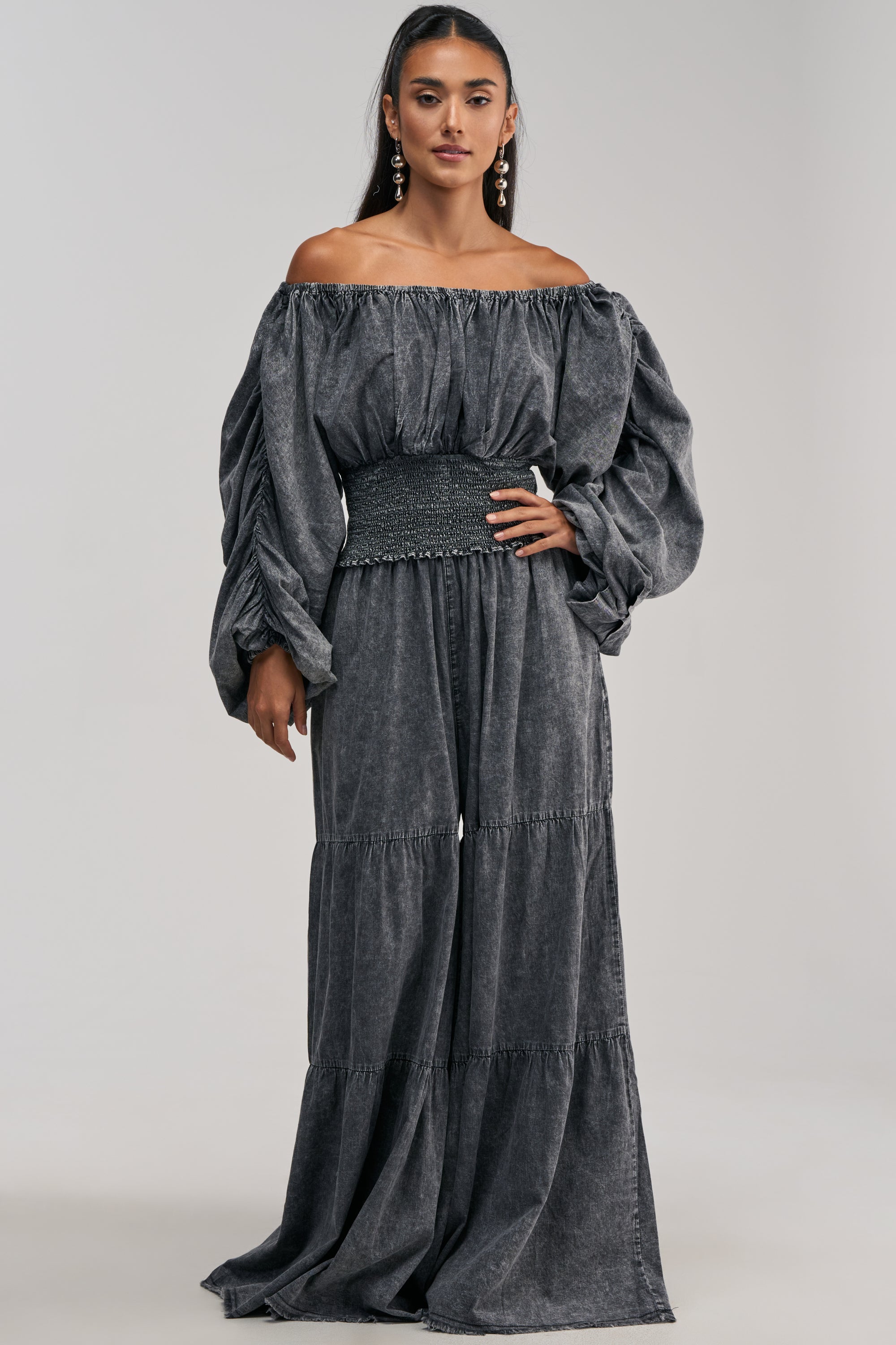 DENIM FOR DAYS PALAZZO PANT IN DARK DENIM