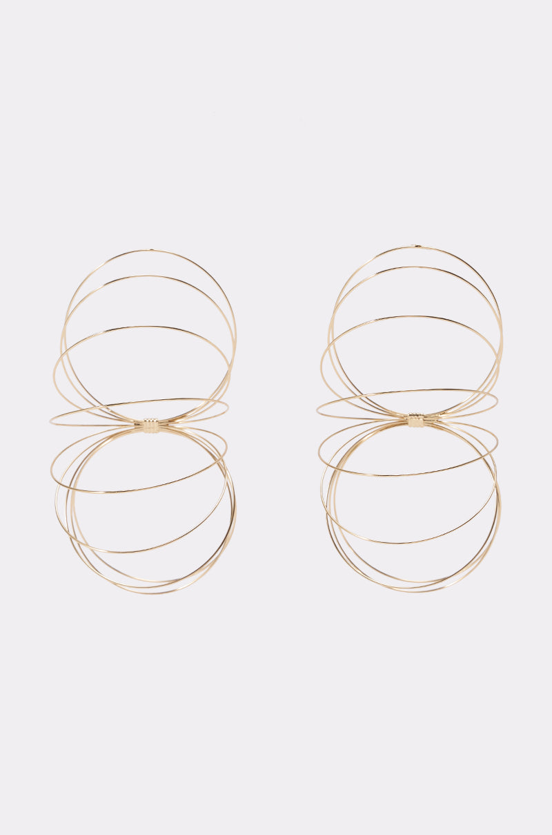GOLD SLINKY EARRINGS